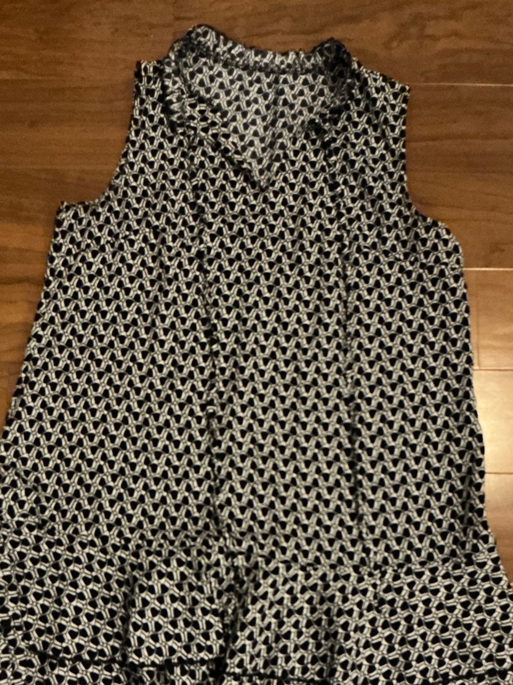 Navy & White Summer Dress - size large